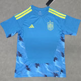 2026/27 Spain Goalkeeper Blue Fans Soccer Jersey