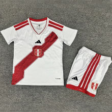 2026/27 Peru Home White Kids Soccer Jersey