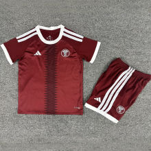 2026/27 Qatar Home Red Kids Soccer Jersey