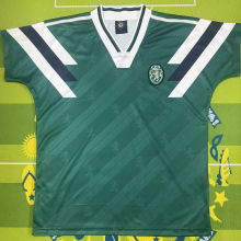 90'S Lisbon Green Retro Soccer Jersey