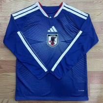 2026/27 Japan Home Blue Fans Long Sleeve Soccer Jersey