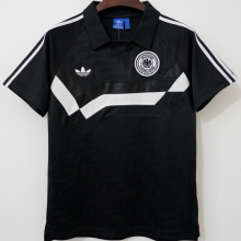 1988/1990 Germany Away Black Retro Soccer Jersey