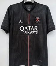 2025/26 PSG 1:1 Quality 4th Black Grey Fans Soccer Jersey