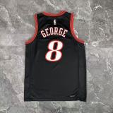 2026 76ers GEORGEG #8 Black Retro NBA Jerseys 热压
