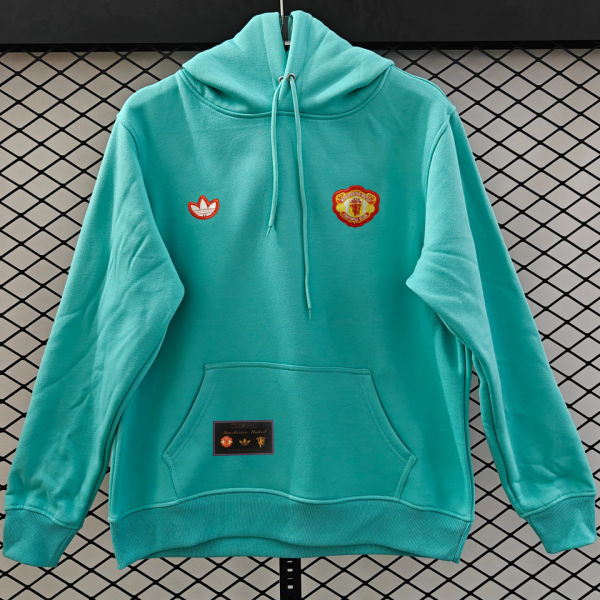 2026 M Utd Green Retro Style Hoody