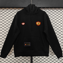 2026 M Utd Black Retro Style Hoody 黑色