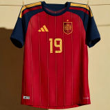 2026/27 Spain Home Red Women Soccer Jersey  女