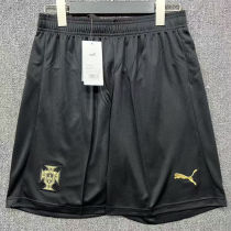 2025/26 Portugal Black Fans Shorts Pants