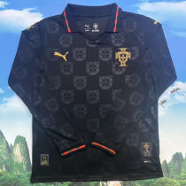 2026/27 Portugal Special Edition Black Fans Long Sleeve Soccer Jersey