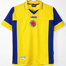 2003/2005 Colombia Home Yellow Retro Soccer Jersey