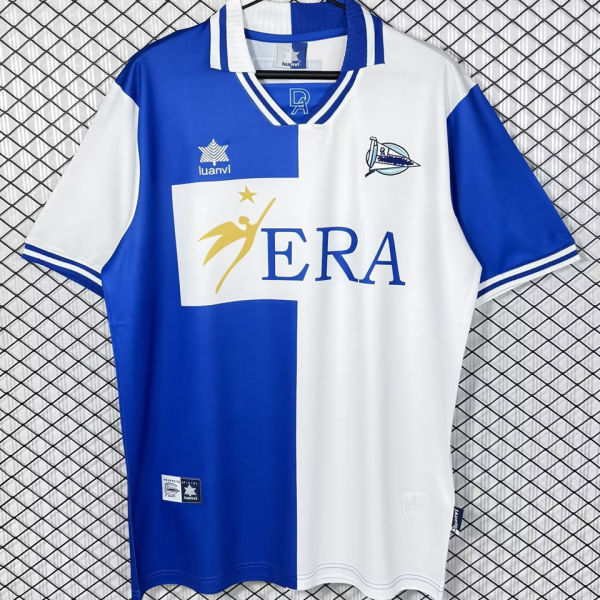 1999/2000 Alaves Home Retro Fans Soccer Jersey