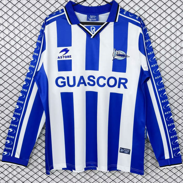 1998/1999 Alaves Home Retro Long Sleeve Soccer Jersey