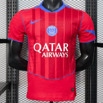2025/26 PSG Third Red Player Version Soccer Jersey