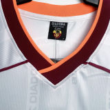 1999/2000 Roma Away White Retro Long Sleeve Soccer Jersey