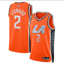 2026 Clippers LEONARD #2 Orange City Edition NBA Jerseys