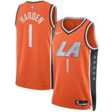 2026 Clippers HARDEN #1 Orange City Edition NBA Jerseys
