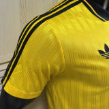 2025/26 AD x oasis #25 Yellow Retro Style Player Version Soccer Jersey (Have No.25 带号码）