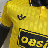 2025/26 AD x oasis #25 Yellow Retro Style Player Version Soccer Jersey (Have No.25 带号码）