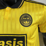 2025/26 AD x oasis #25 Yellow Retro Style Player Version Soccer Jersey (Have No.25 带号码）