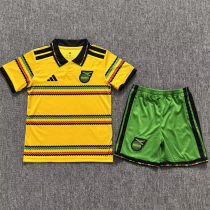 2026/27 Jamaica Home Yelloow And Green Kids Soccer Jersey