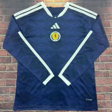2026/27 Scotland Home Fans Long Sleeve  Soccer Jersey