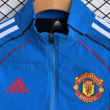 2026 M Utd Blue Windbreaker Jacket  （A Set）