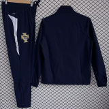 2026 Portugal Dark Blue Windbreaker Jacket  （A Set）