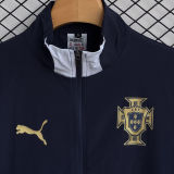 2026 Portugal Dark Blue Windbreaker Jacket  （A Set）