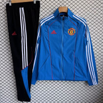 2026 M Utd Blue Windbreaker Jacket  （A Set）