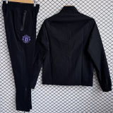 2026 M Utd Black Windbreaker Jacket  （A Set）