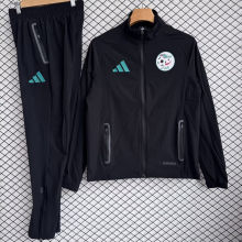2026 Algeria Black Windbreaker Jacket  （A Set）