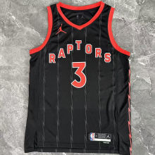 2023 Toronto Raptors INGRAM # 3  Black NBA Jerseys
