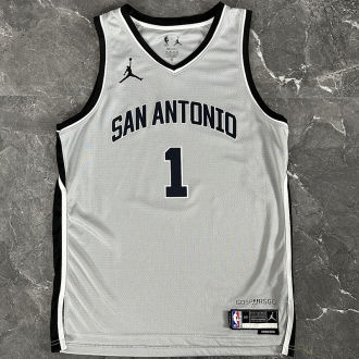 2026 Spurs WEMBANYAMA #1 Grey NBA Jerseys