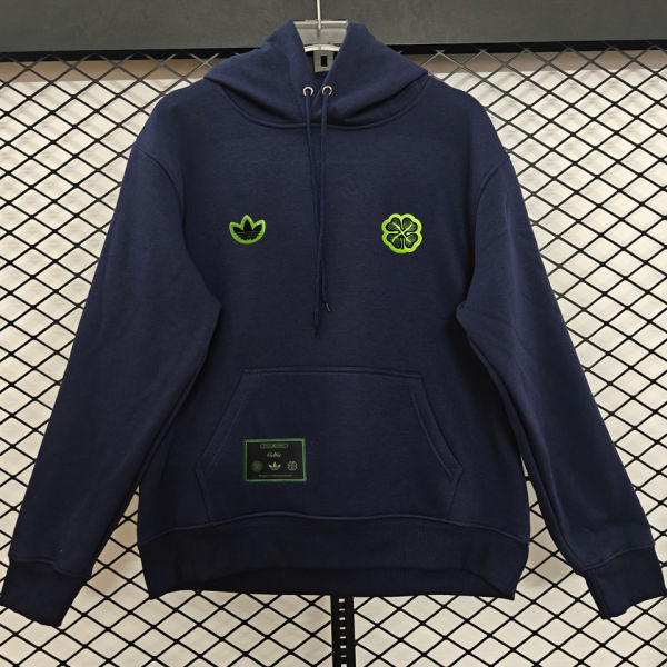 2026 Celtic Royal Blue Retro Style Hoody 宝蓝色  小绣花