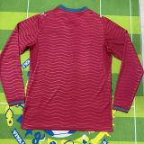 2026/27 Portugal Home Red Fans Long Sleeve Soccer Jersey