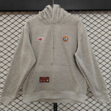 2026 Aston Villa Grey Retro Style Hoody 小绣花
