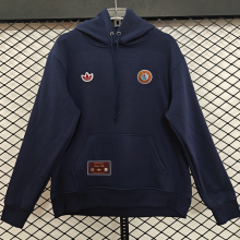 2026 Aston Villa Royal Blue Retro Style Hoody 宝蓝色 小绣花