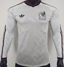 2026/27 Mexico Away White Player Version Long Sleeve Soccer Jersey