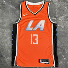 2026 Clippers GEORGE #13 Orange City version NBA Jerseys