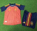 2026/27 Spain Home Player Version Kids Soccer Jersey 球员版童装