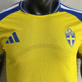 2026/27 Sweden Home Yellow Player Version Soccer Jersey