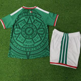 2026/27 Mexico Home Green Player Version Kids Soccer Jersey 球员版童装