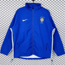 1998 Brazil Home Blue Retro Windbreaker