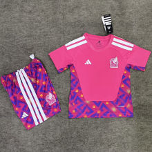 2026/27 Mexico Red Goalkeeper kids Soccer Jersey