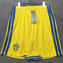 2026/27 Sweden Home Yellow Fans Shorts Pants