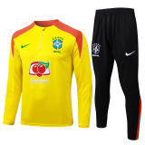 2026/27 Brazil Yellow Sweater Tracksuit