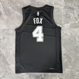 2026/27 Spurs FOX #4 Black City version NBA Jerseys