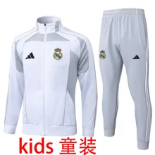 2026/27 RM Grey White Kids Jacket Tracksuit