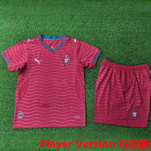 2026/27 Portugal Home Red Player Version Kids Jersey 球员版童装
