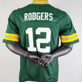 RODGERS #12 Men's Green Bay Packers NFL Jersey 包装工
